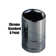 3/8" Drive Standard 6 Point Chrome Socket 15mm