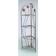 4-tier Decorative Corner Display Rack (Ant. Bronze)