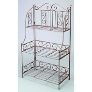 42"h 3-Tier Decorative Display Rack (Ant. Bronze)