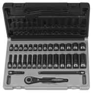 1/4" Dr. 31pc Metric Std & Deep Duo-Socket Set - 6 Pt.