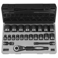 1/2" Dr. 22pc Fractional Duo-Socket Set - 6 Pt.