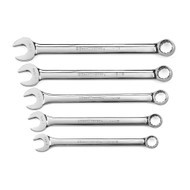 5 Pc. 12 Point SAE Large Long Pattern Combination Wrench Set