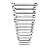 14 Pc. 6 Point Metric Full Polish Combination Wrench Set