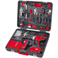 184 Pc. Household Tool Kit w/18V Cordless Drill