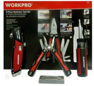 WorkPro Aluminum Tools 3Pc Set Multi Function