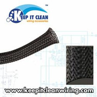 1/8" Black Ultra Wrap Wire Loom - 1 Foot