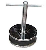 2.5" Diameter Round Pick Up Magnet With 3" x 3" "T" Shaped Handle :  ( Pack of  10 Pcs )
