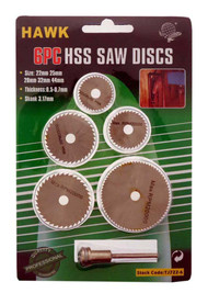 6 PIECE HSS SAW DISC SET :  ( Pack of  24 Pcs )