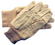 12 Ounce Men's Cotton Canvas Gloves, Natural Color In Size Small :  ( Pack of  1 Pairs )