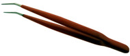 6.5" Vinyl Coated Tweezers With Slip Proof Handle- Curved Tips :  ( Pack of  1 Pc )