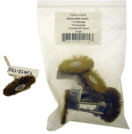 BRASS WHEEL BRUSHES :  ( Pack of  1 Pc )