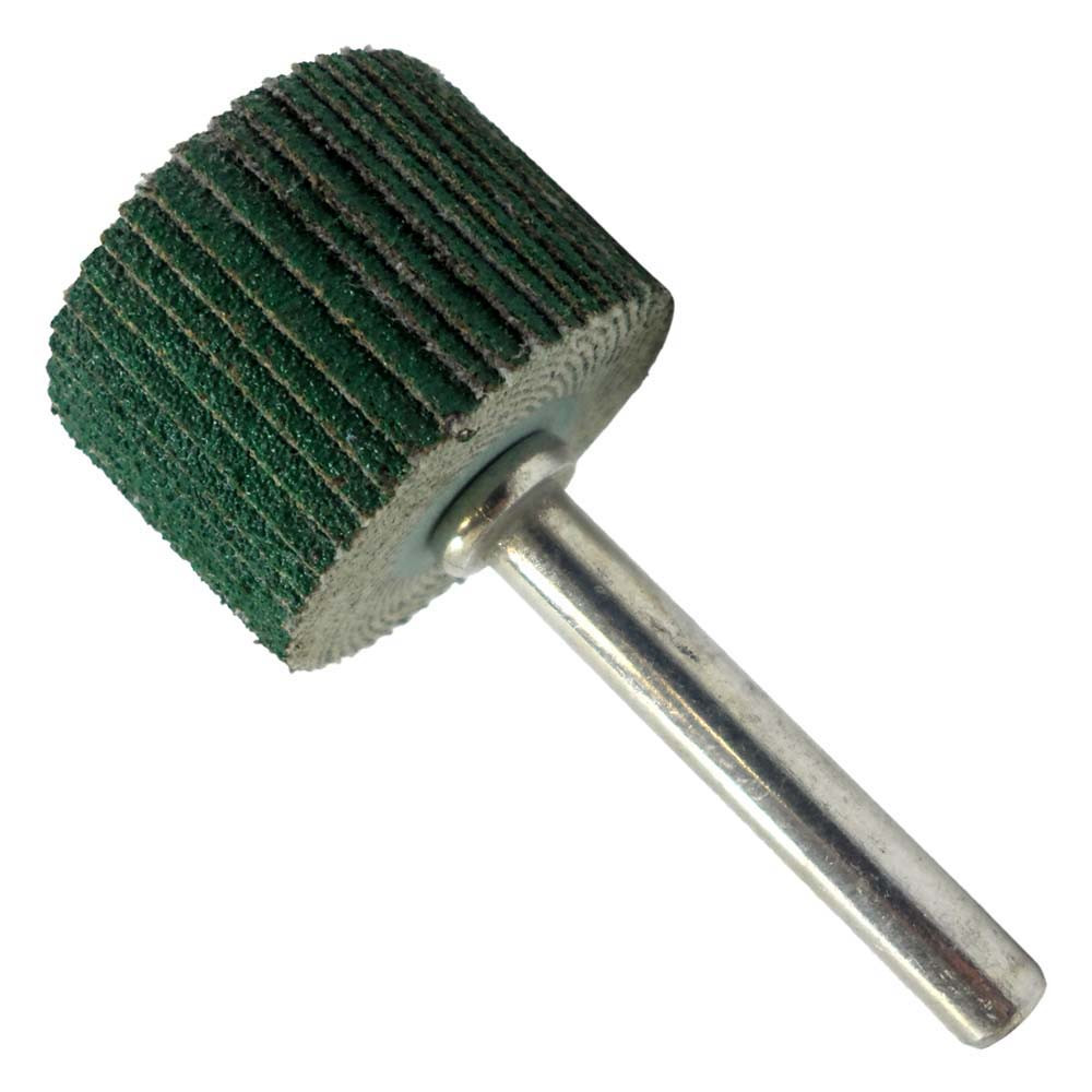 Merit Abrasives - Mounted Point: 1/2" Thick, 1/4" Shank Dia, W185, 80