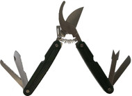 8" Folding Garden Pruner W/ Multi-tool :  ( Pack of  1 Pc )