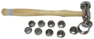 10" Texturing Hammer With 9 Interchangeable Heads In Different Patterns :  ( Pack of  1 Pc )
