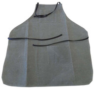 34" X 26" 2 Pc.green Canvas Apron With 2 Front Pockets, Each 7" X 6.5", Ties At Neck & Back :  ( Pack of  1 Pc )