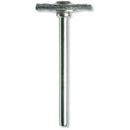 3/4", Genuine Dremel Brand, Wheel Shaped Carbon Steel Brush With 1/8" Shank :  ( Pack of  1 Pc )