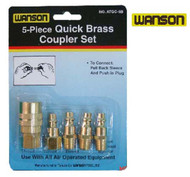 5 PIECE QUICK BRASS COUPLER SET :  ( Pack of  1 Pc )