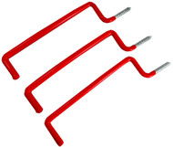 3 PIECE HEAVY DUTY "L" SHAPED STORAGE HOOKS :  ( Pack of  1 Pc )
