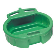 Plastic 4-1/2 Gallon Green Spill Proof Drain Pan