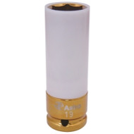 19mm Impact Socket with Chrome Protective Plastic Sleeve and Shallow Broach