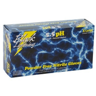 Black Lightning Black Nitrile Gloves, Medium