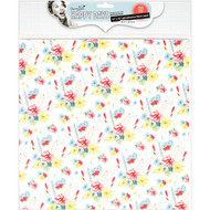 Papermania Happy Days Self-Adhesive Fabric Paper 12"X12"-Blooms
