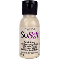SoSoft Fabric Acrylic Paint 1oz-Buttermilk