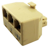 3 WAY PLASTIC MODULAR ADAPTOR - L1, L2, L1-2 :  ( Pack of  10 Pcs. )