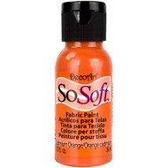 SoSoft Fabric Acrylic Paint 1oz-Cadmium Orange