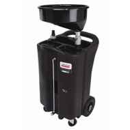 Black Polyethylene Used Fluid Drain, 26-Gallon
