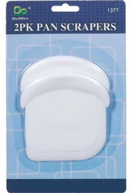 Plastic Dish Pan Scrapers - 2 pieces Case Pack 12
