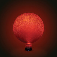 Gazing Ball 10" Red Frosted
