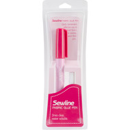 Sewline Water-Soluble Fabric Glue Pen W/Refill-Blue