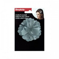 Simplicity Grey Fabric Flower Headband Accent (pack of 24)