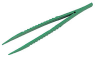 5" Green Plastic Tweezers :  ( Pack of  1 Pc )