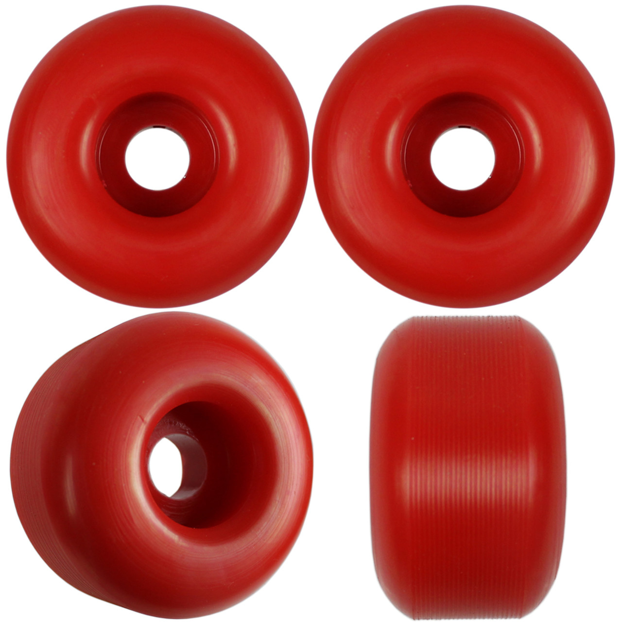 Skateboard Wheels Set 55mm x 32mm 95a Red US Made