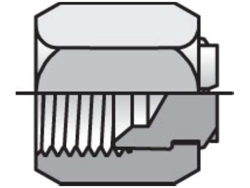 Parker Triple-Lok 14 FNTX-S Female Tube Cap 7/8 JIC Steel
