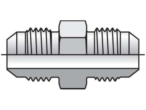 Parker Triple-Lok 4 HTX-S Tube Union 1/4 JIC Steel