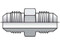 Parker Triple-Lok 6 HTX-S Tube Union 3/8 JIC Steel