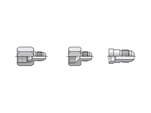 帕克Triple-Lok可达标准件TRTXN-S JIC减速器与标准件螺母5/8 JIC女性X标准件1/2 JIC钢