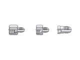 帕克Triple-Lok成员标准件TRTXN-S JIC减速器标准件标准件螺母3/4 JIC女性X 5/8 JIC钢