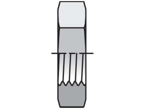 Parker Triple-Lok 8 WLN-S Bulkhead Locknut 1/2 JIC Steel