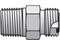 Parker 4-4 FLO-S Seal-Lok Male Connector 1/4 ORFS X 1/4 NPT Steel