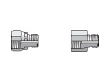 帕克之后TRLON-S Seal-Lok管端减速器与螺母1/2 orf X 3/8 orf男性钢