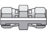 帕克6 HL6-S Seal-Lok旋转螺母联盟3/8 orf X 3/8 orf钢