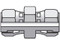 帕克12 HL6-S Seal-Lok旋转螺母联盟3/4 orf X 3/4 orf钢