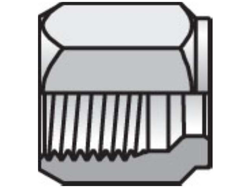 Parker 4 BU-SS Tube Nut 1/4 Female SAE Flareless Stainless Steel