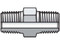 Parker 2 FF-S Male Hex Pipe Nipple 2 Inch NPTF X 2 Inch NPTF Steel