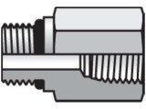 Parker 10-1/2 F5OG-S SAE Adapter 10 SAE-ORB Male X 1/2 NPTF Female Steel