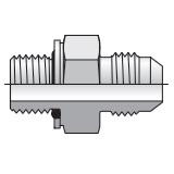 Parker 8F4OMXS Triple-Lok Straight Adapter 1/2 JIC X 3/8 BSPP Male Steel 5000 PSI